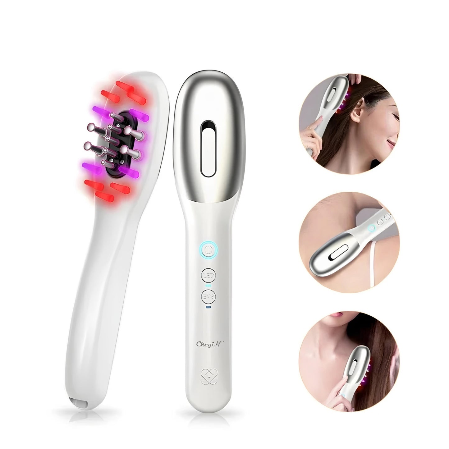 Technologie EMS et LED intégrée dans la brosse capillaire Kimayah