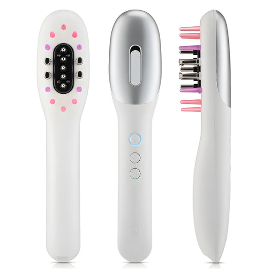 Brosse à cheveux LED EMS Kimayah pour stimuler la croissance capillaire