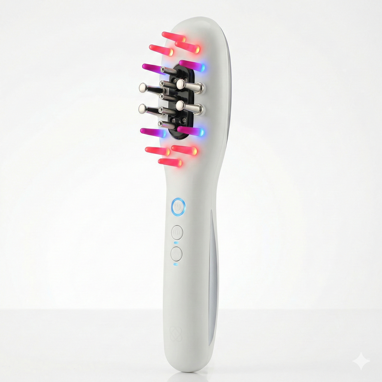 Brosse de luminothérapie rechargeable avec distributeur d'huile